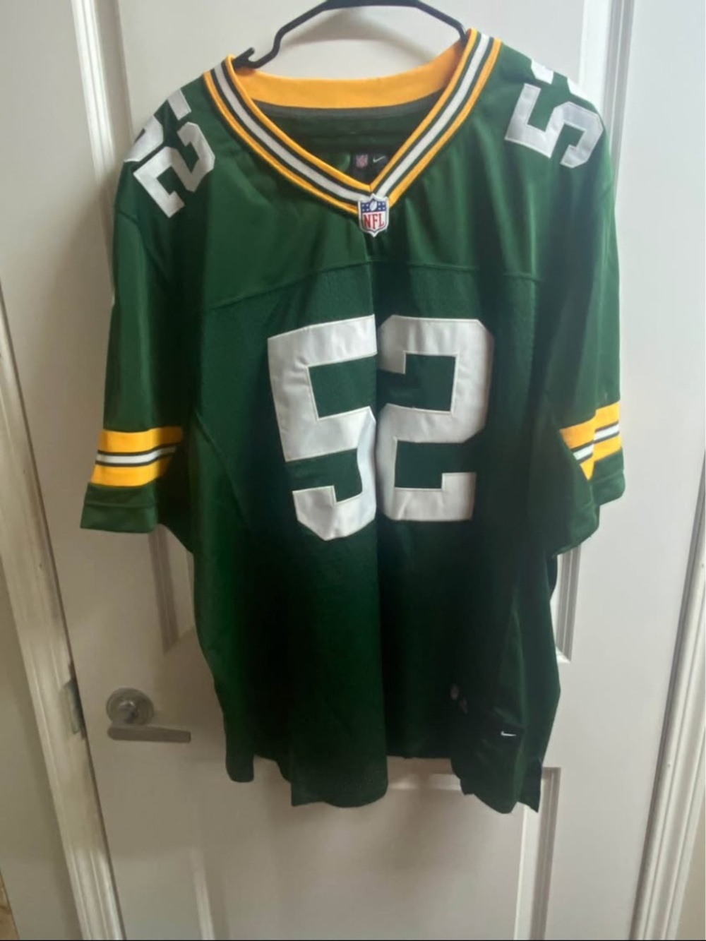 NIKE GREEN BAY PACKERS CLAY MATTHEWS STITCHED JERSEY SZ 56 (XXL)